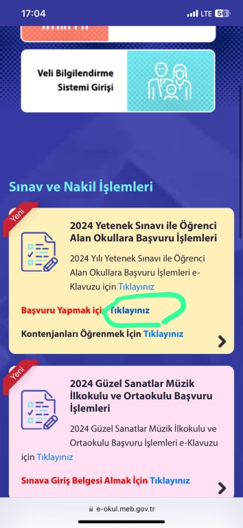 2024 YETENEK SINAVI İLE ÖĞRENCİ ALAN OKULLARA BAŞVURU İŞLEMLERİ ...